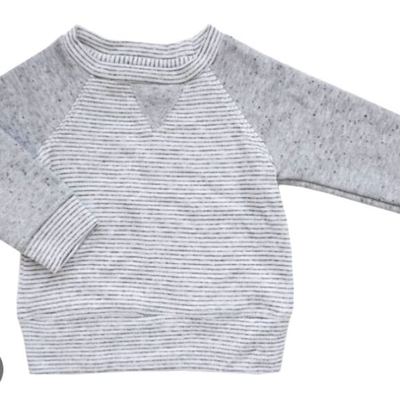 🛍️ Miki Miette - Baby Iggy Pullover Sweatshirt in Heather Grey NB - Picture 1 of 5